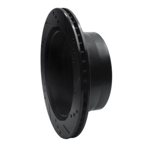 Chevrolet Blazer Brake Rotor (1) - Rear Left - R1 Concepts - Drilled & Slotted - Black - `97-`05